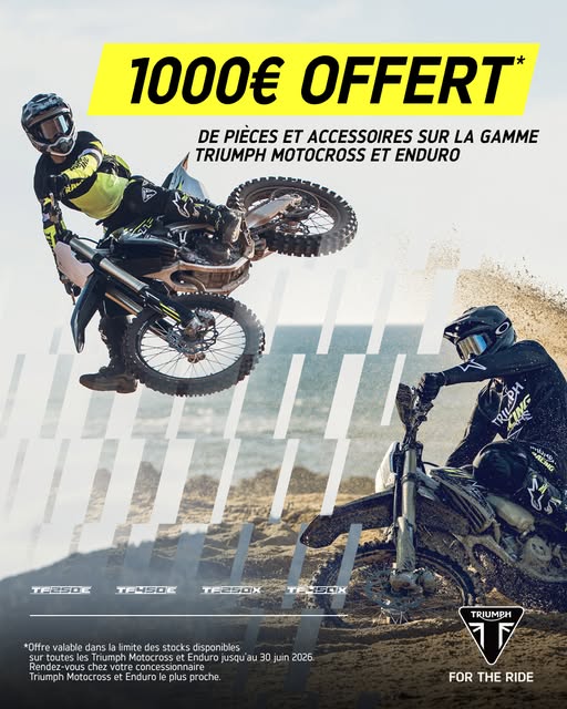 Offre spéciale Off Road chez Triumph Eragny